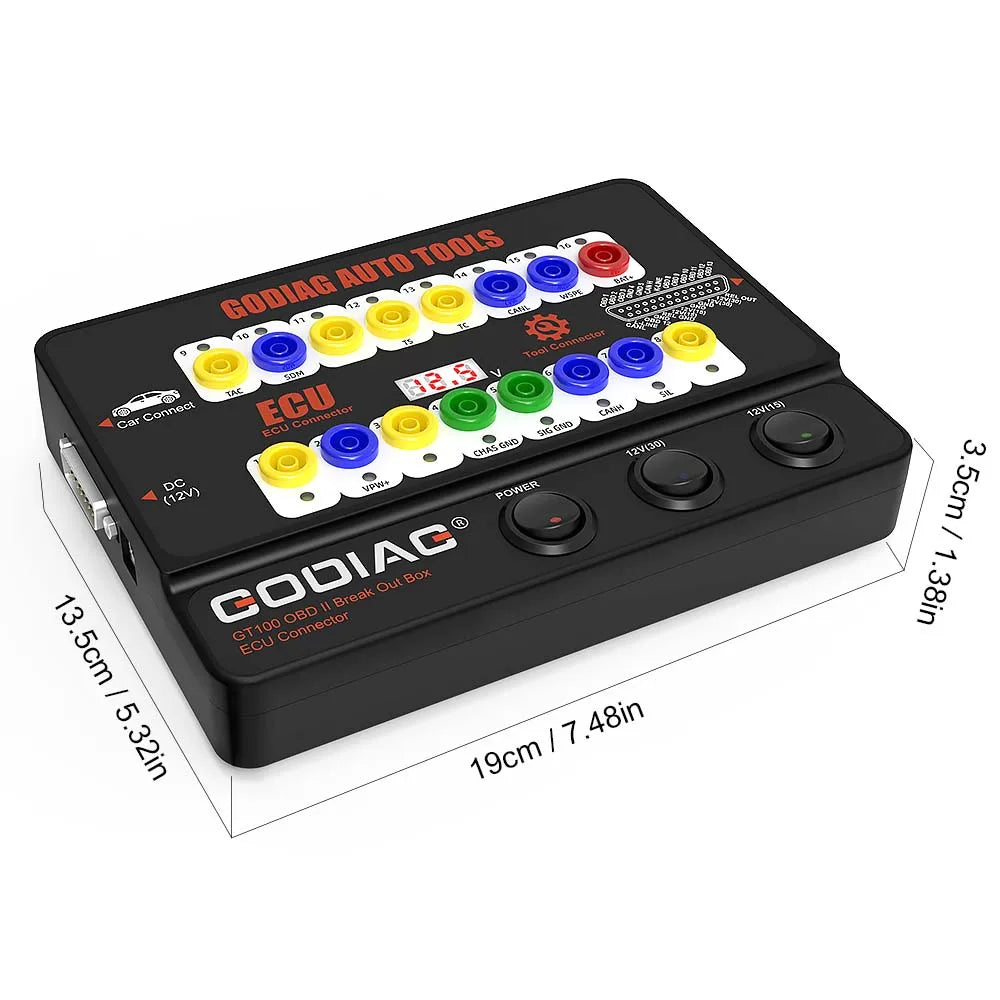 GODIAG GT100+ GT100 Pro ECU Connector OBDII Break Out Box for BMW FEM/BDC CAS4/CAS4+ Test Platform for VVDI2/IM608/K518ISE
