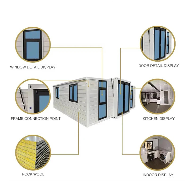 Tiny Home for Cold Winters Maison Container En Kit Complet Pre Made Homes Ready to Ship Modular House 3 Bed Prefabricated House