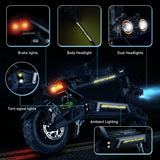 EOEOTWO Electric Scooter,6000W Dual Motor,55Mph Top Speed,60Miles Range,Scooter for Adults with Dual Suspension Hydraulic Brake