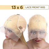 Straight Human Hair Wigs 613 Blonde 13X6 Hd Lace Frontal Wig 220 Density
