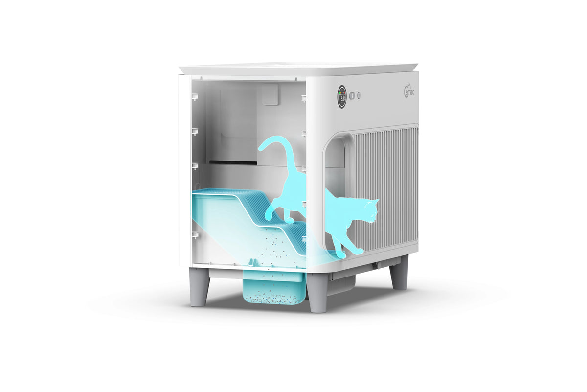 Smart New Luxury Cat Toilet Large Automatic Tuya APP Smart Cat Litter Box Intelligent Self-Cleaning With Plastic Material