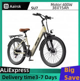 Aairsk SU7 Adult E-bike 400W Motor Ebike 36V 15Ah Battery Electric Bike 24 Inch Tire Women's Electric bicycle