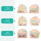 360 Lace Frontal Wig #613 Colored Straight Hd Lace Frontal Wig 13x6 13x4