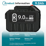 18V 21V MAX 3.0 6.0 9.0Ah Rechargeable Lithium Battery for Makita BL1830 BL1840 BL1850 High Capacity Electric Drill Battery