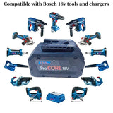 18V 10AH 21700 5S2P Wireless Tool Battery/Suitable for Bosch BAT618 GBA18V 10000mAh ProCORE Replacement Battery