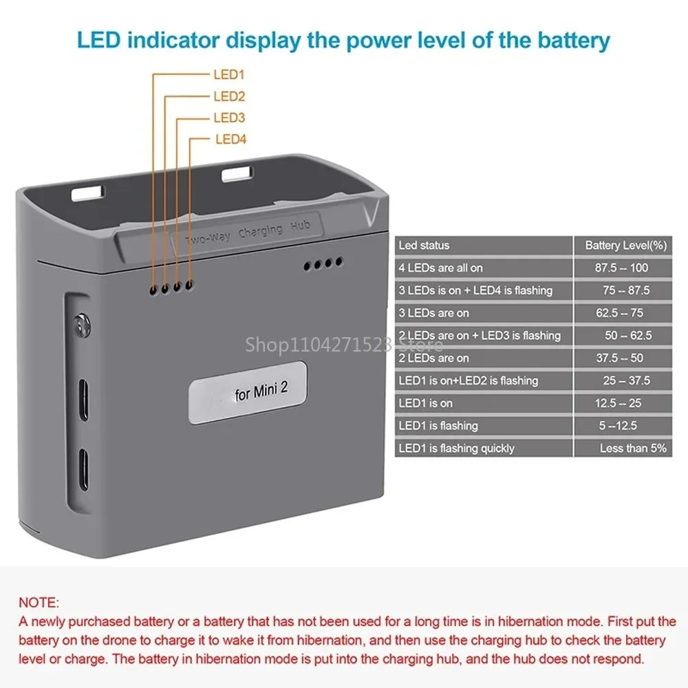 2400mah Battery for DJI Mini 4K Battery Charger for Mini 2 SE 2SE Drone Intelligent Flight Battery Accessories
