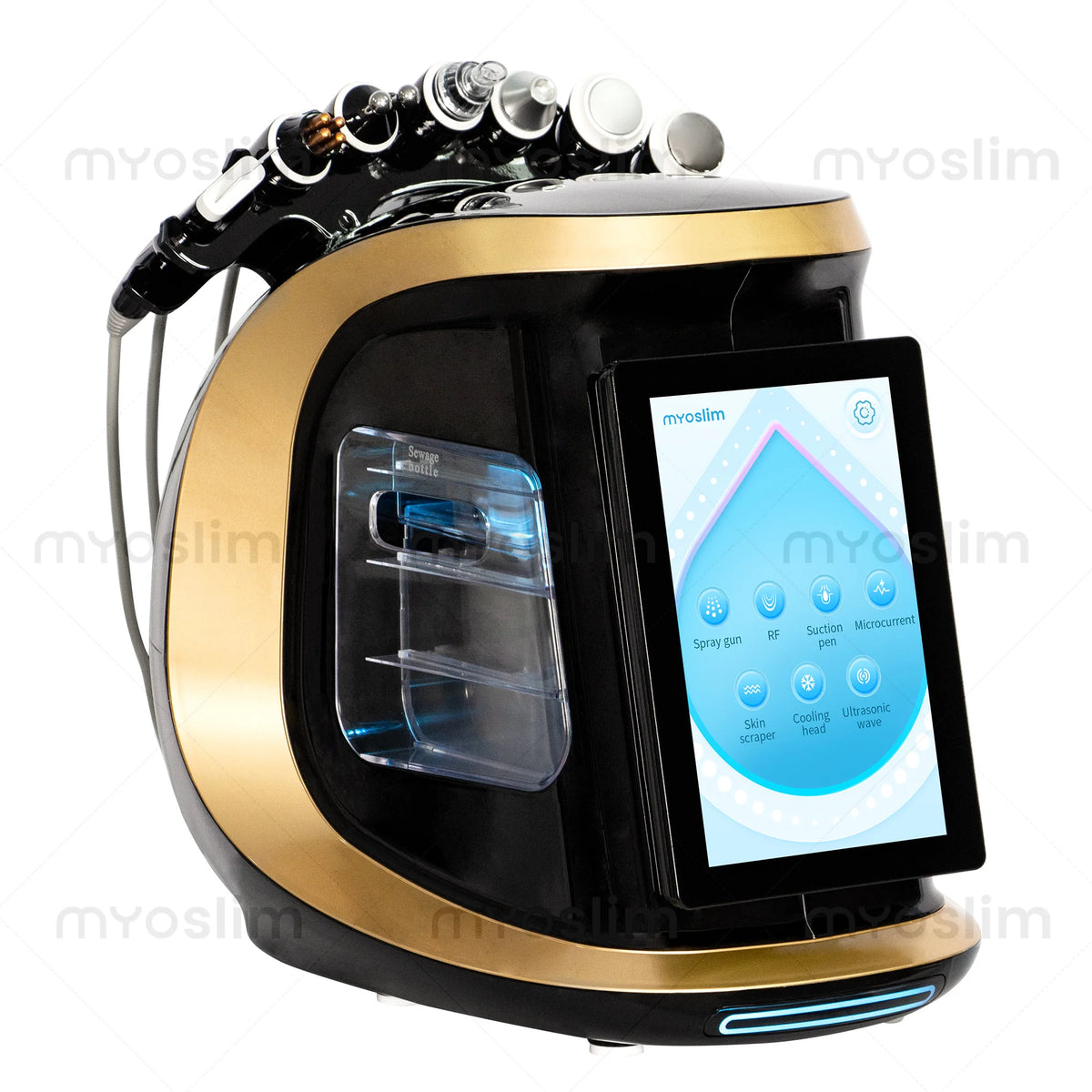 NEW 7 In 1 Hydra Dermabrasion Machine Oxygen Ice Blue Smart Jet Aqua Peeling Small Bubble Microdermabrasion Skin Care New Beauty