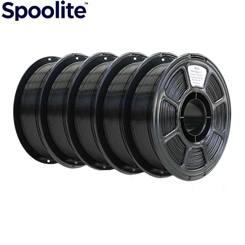 Spoolite 5KG PETG 3D Printer Filament 1.75MM Multi-color High Toughness Eco-Friendly Universal For All FDM 3D Printers Fast Ship