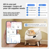 Automatic cat litter box, smart cat toilet open, oversized