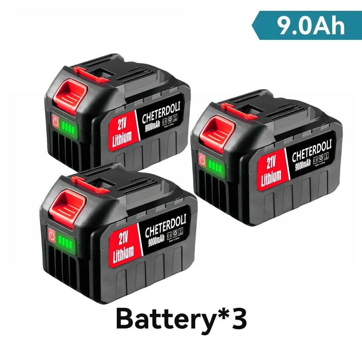 for Makita 21V 9.0Ah Smart Battery 5S3P Li-ion Pack 2H Fast Charging Overheat Protection for Power Tools Drills Safety Certified
