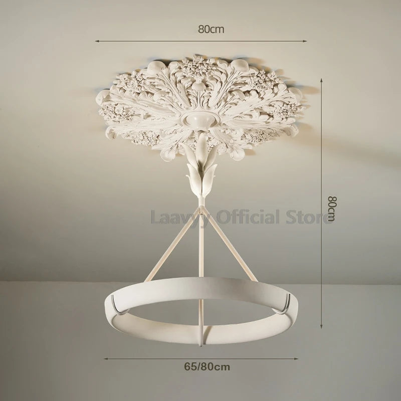 Luxury Living Room Ceiling Chandelier Retro Dining Room Ceiling Lamp French Style Cafe Restaurant Interior Decoration Lights