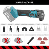 Makita 18V Brushless Oscillating Multi Tool - Quick Release Electric Trimmer Renovator Tool with Variable Speed