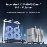 ANYCUBIC Kobra 3 Max 3D Printer with Up to 600mm/s Print Speed Massive Build Volume 500*420*420mm Smart APP Control 3D Printer