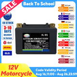 Motorcycle Battery 12V LiFePO4 Lithium Ion 4L-BS 160CCA Size-113x70x89mm Built-in BMS Board Lithium Phosphate Ion Battery