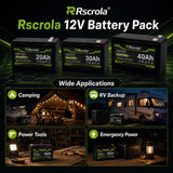 12V Rechargeable Lithium Battery Pack 20Ah 30Ah 40Ah 50Ah, 3S5P 6P 7P High Capacity Battery for Sprayer Portable Speaker Camping