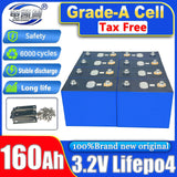 1-16PCS 3.2V 160Ah LiFePO4 New Grade A Battery Lithium Iron Phosphate For DIY 12V 24V Car Motor Batteries Modification Duty-free