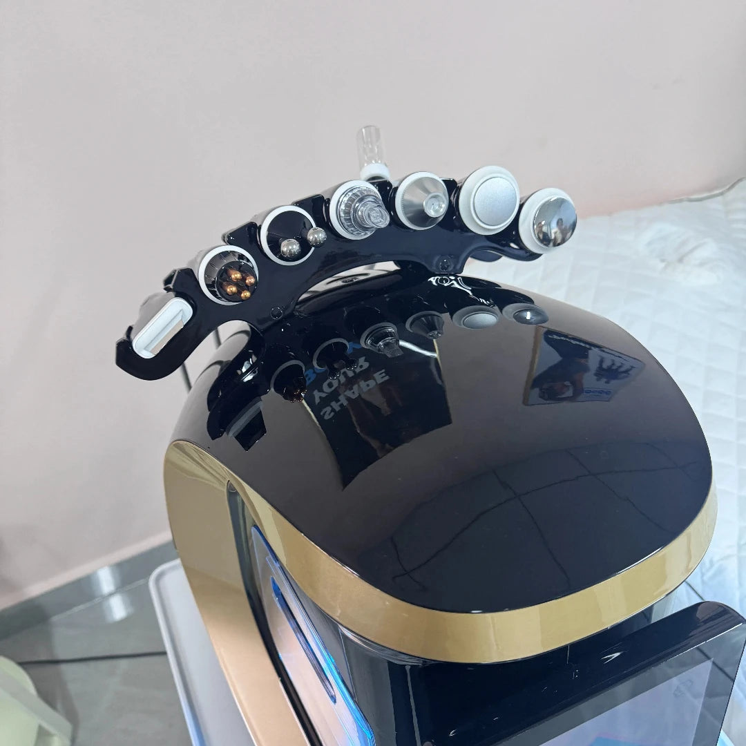 NEW 7 In 1 Hydra Dermabrasion Machine Oxygen Ice Blue Smart Jet Aqua Peeling Small Bubble Microdermabrasion Skin Care New Beauty