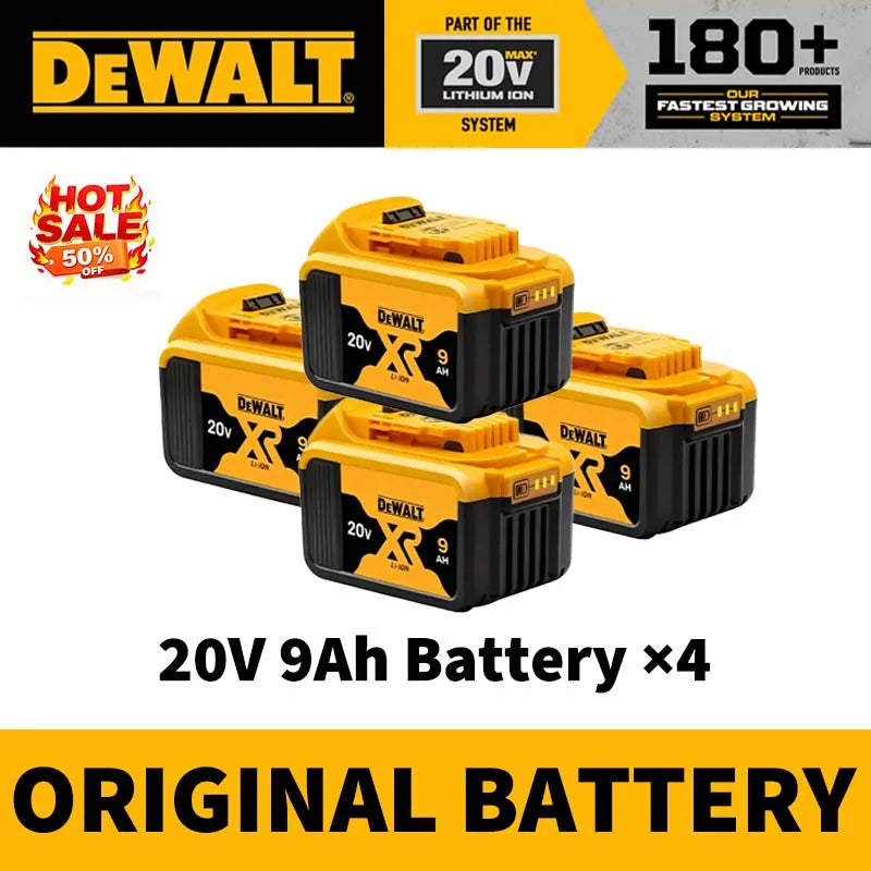 DEWALT 100% Original 20V 5AH Power Tool Battery 60V 9AH Flexvolt Battery Charger Combo DCB206 DCB205 DCB202 DCB609 DCB200 DCB184