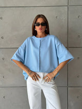 Hirsionsan Summer Casual Oversized T-shirts Women 100% Cotton Pink Loose Tees 2025 New Cusual Solid O Neck Female Aesthetic Tops