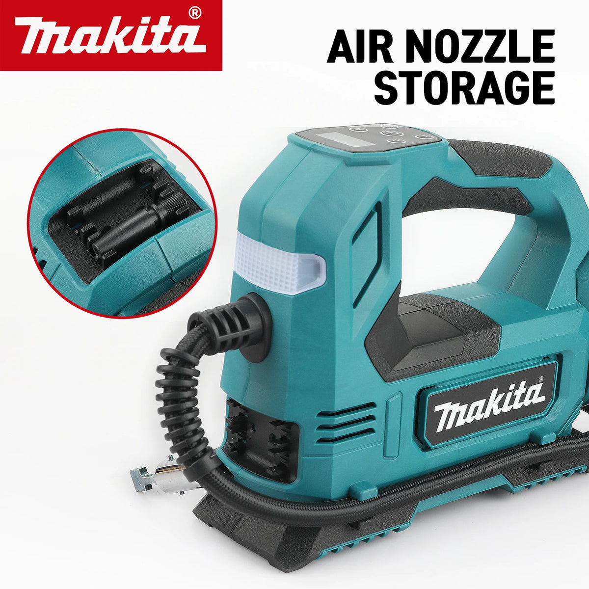 Makita DYS59 (No Battery) Automatic Cordless Inflator Electric Air Pump Car Tire Handheld Air Compressor For Makita 18V Battery