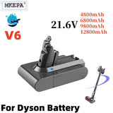 For Dyson dc62 battery 12800mAh 21.6V Li-ion Battery for Dyson V6 DC58 DC59 DC61 DC62 DC74 SV07 SV03 SV09 Vacuum Cleaner Battery