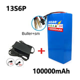 100%18650Original 48V 100Ah 13s6p Lithium Battery Pack 48v1500W Citycoco Motorized Scooter Batteries Built in 30A BMS