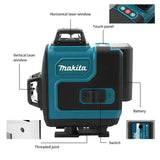 Makita 16-Line Cross Level 360 Horizontal Vertical High-Precision Green Light Laser High-Precision Wall-Mounted Portable Tool