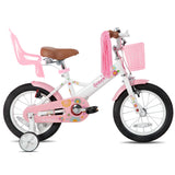 JOYSTAR Little Daisy Kids Bike for Girls Ages 2-7 Years, Bikes with Doll Bike Seat & Streamers,Bikes with Flag & Number Plate