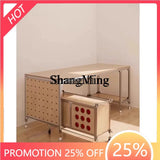 SM new home new wood computer desk workbench desk aluminum profile rectangular table