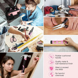 Pink Tool Kit with Cordless Drill, 157-Piece Home Repair Set for Women, Includes Storage Bag