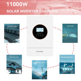 ECGSOLAX 6.2KW Solar Hybrid Inverter 220Vac 48V Built-in MPPT 120A Charging Controller Parallel MPPT Hybrid Solar inverter BMS