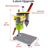 Mini Drill Press Benchtop Drill Press Portable Electric Drilling Machine with Rotary Tool Flex Shaft Attachment B10 Chuck Drill