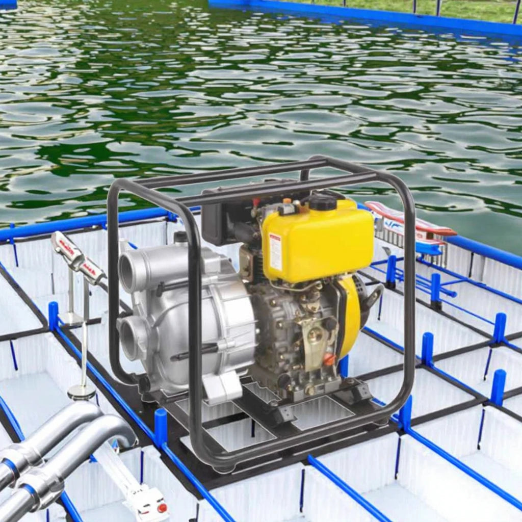 9HP Fish Farm Drainage Aquaculture Water Transfer Self-priming Gasoline Sewage Pumps