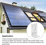 10/4pcs 90 Degree Aluminum Solar Panel Mounting L Brackets Angle PV Connection Angle Rail Cross Interconnects for RV Boat Off