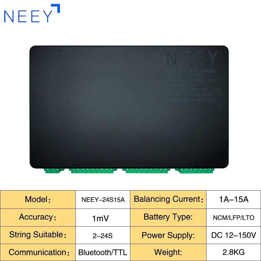 NEEY 4TH Version 4A Smart Active Balancer 8S 10S 14S 16S 20S 21S 22S 24S Lifepo4 / Li-ion/ LTO Battery Equalization