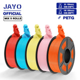 JAYO PETG Filamanet 1.75MM 5Rolls/set 3D Printer Filament PETG Neatly Wound 3D Printing Material For FDM 3D Printer
