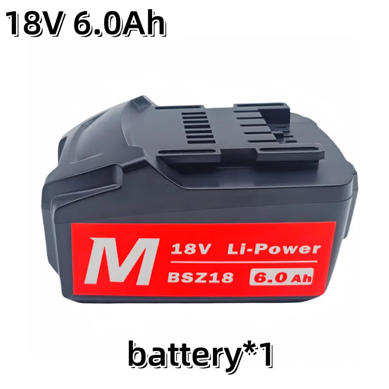 18V 3.0Ah 6.0Ah 9.0Ah Battery for Metabo Cordless Power Tool Replace for Metabo 18V 625592000 625591000 Backup Batteries