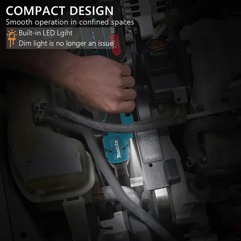 Makita DWR180Z 18V LXT Cordless Ratchet Wrench 6.35mm Drive 800RPM 47.5 N·m Angle Wrench Socket Wrench Power Tools