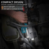 Makita DWR180Z 18V LXT Cordless Ratchet Wrench 6.35mm Drive 800RPM 47.5 N·m Angle Wrench Socket Wrench Power Tools