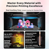 Creality K2 PLUS Combo 3D Printer Enclosed Chamber Design with 600mmS HighSpeed Printing AutoBedLeveling and FilamentRunoutS