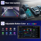 LEHX 7Inch Carplay Android Auto Player IPS Touch Screen HD Automotive Multimedia Car MP5 Player USB Bluetooth Card 2 Din Stereo