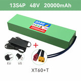 48V Lithium Battery Pack 13S4P 20Ah Grade-A Cells For Kugoo M4 M4Pro Max Speed E-Scooter Built-in BMS Dual XT60+T Long Range
