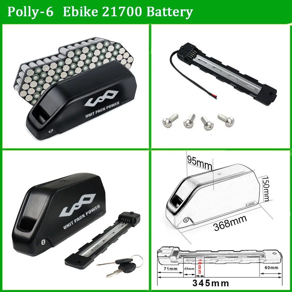 Original 21700 EBike Battery 48V 52V 25Ah 24Ah 60V 72V 36V 20Ah Electric Bicycle Bateria for 2000W 1500W 1000W 500W 350W 250W