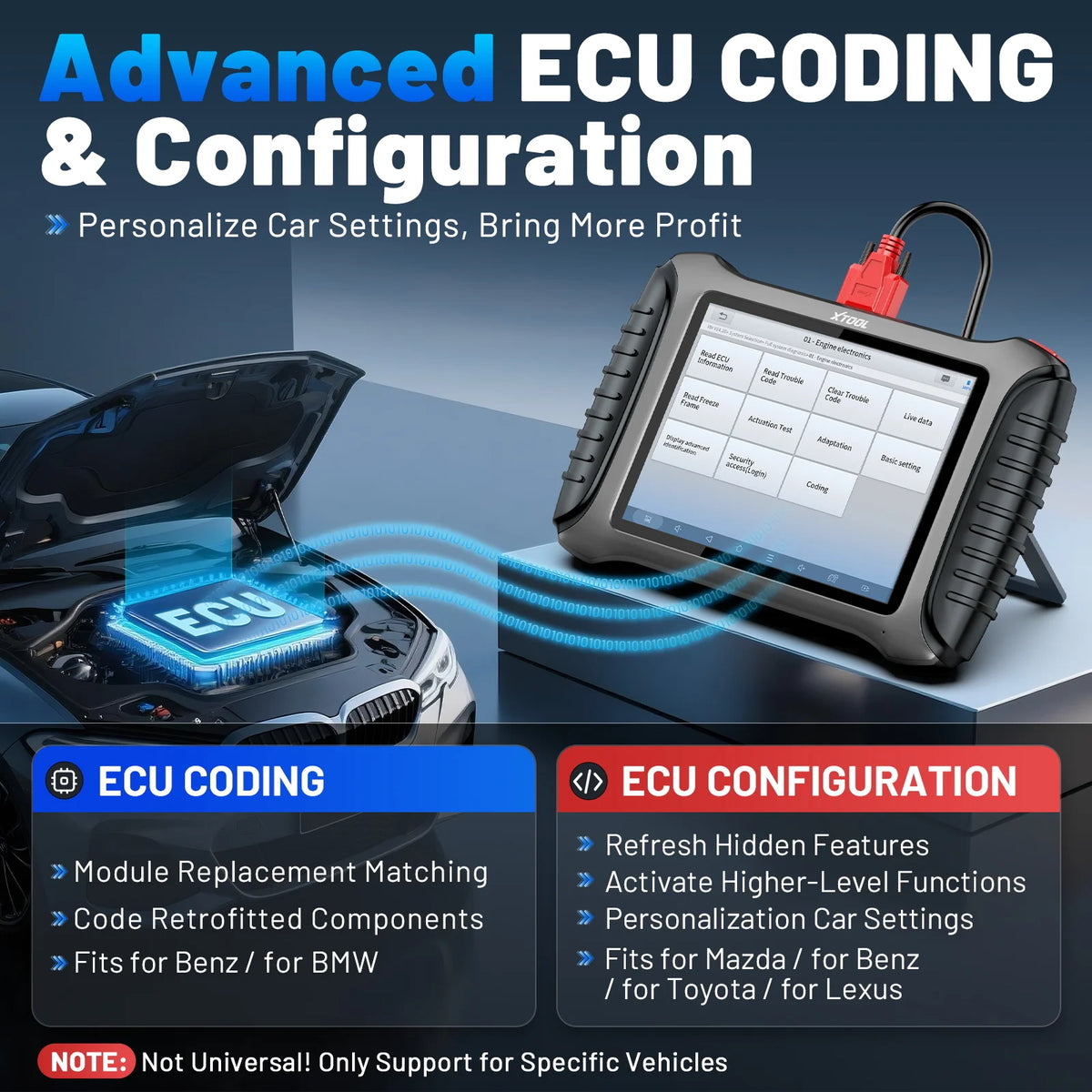 XTOOL X100 PAD3 Full Key Programmer OBD2 Scanner X100PAD3 Elite Car Diagnostic Tool IMMO Key Programming All Key Lost With KC100