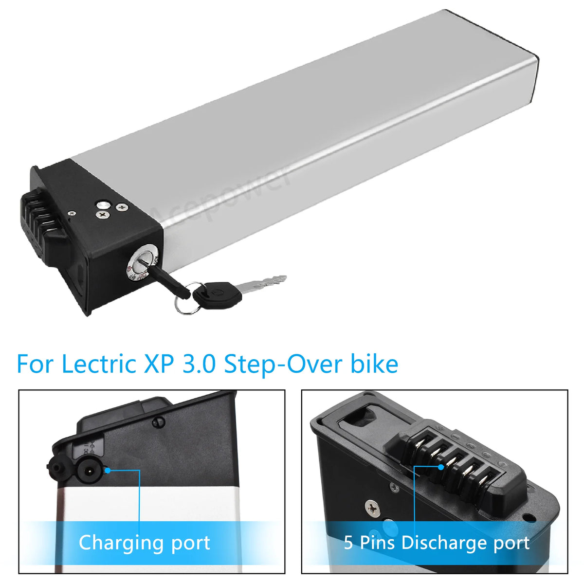 48V 10.4Ah 14Ah Ebike Battery for Lectric XP 3.0 Step-Over Long Range Lithium Electric Bike Replacement Battery BMS with Charger US Stock