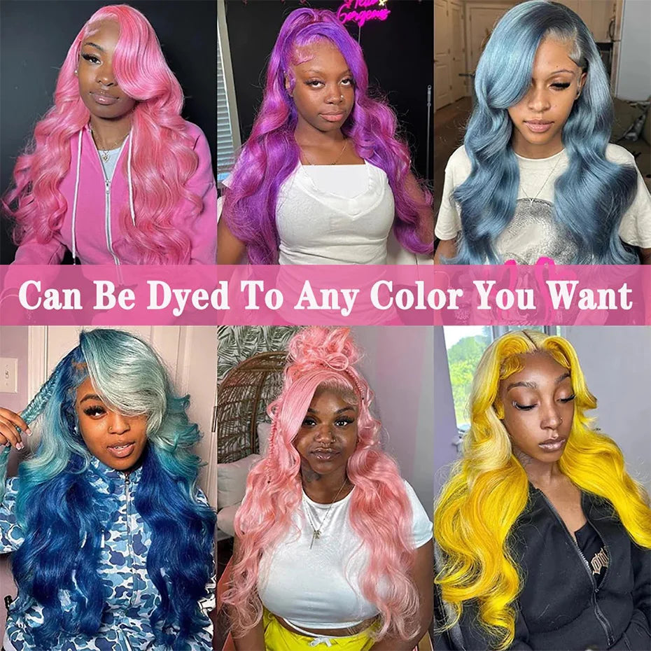 30 Inches 613 Lace Front Wig Human Hair 13x4 13x6 360 Body Wave Blonde