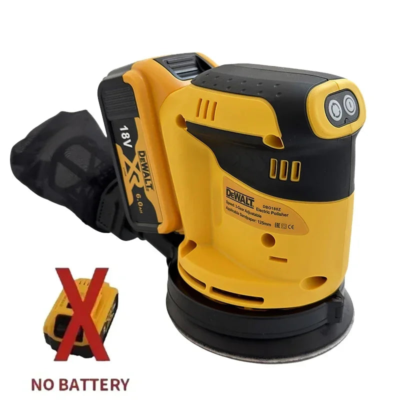 DEWATE sander Lithium Ion 20V/18V Cordless Rechargeable Disc Random Orbital Sander Woodworking Sanding Putty Polishing Bare Tool