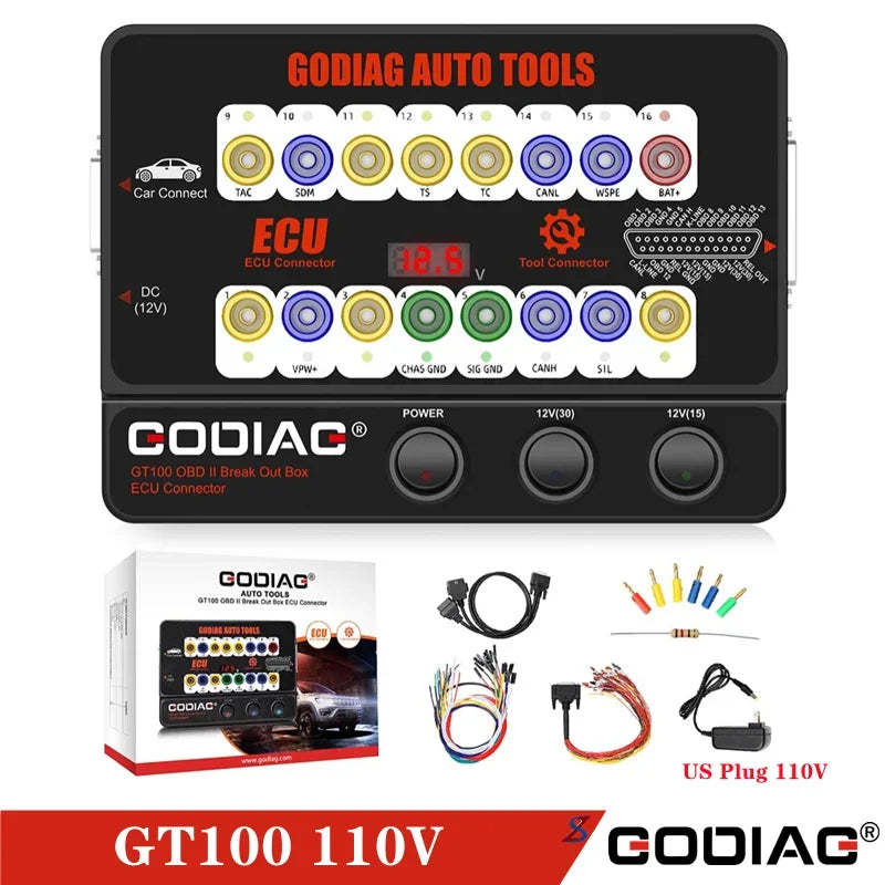GODIAG GT100+ GT100 Pro ECU Connector OBDII Break Out Box for BMW FEM/BDC CAS4/CAS4+ Test Platform for VVDI2/IM608/K518ISE