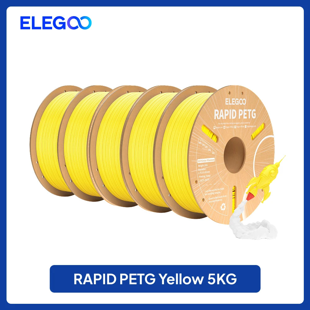 ELEGOO 4KG/5KG/10KG 1.75mm Rapid PETG Filament