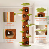 Forest Large Cat Tree with Scratching Post Modern Cat Tower Super Large Cat Tree Tower for Indoor Cats Adults
